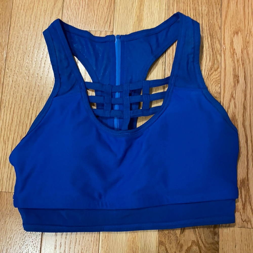 3 for $12 / 5 for $15 - blue sports bra